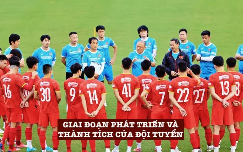 Các giai đoạn phát triển và thành tích của đội tuyển